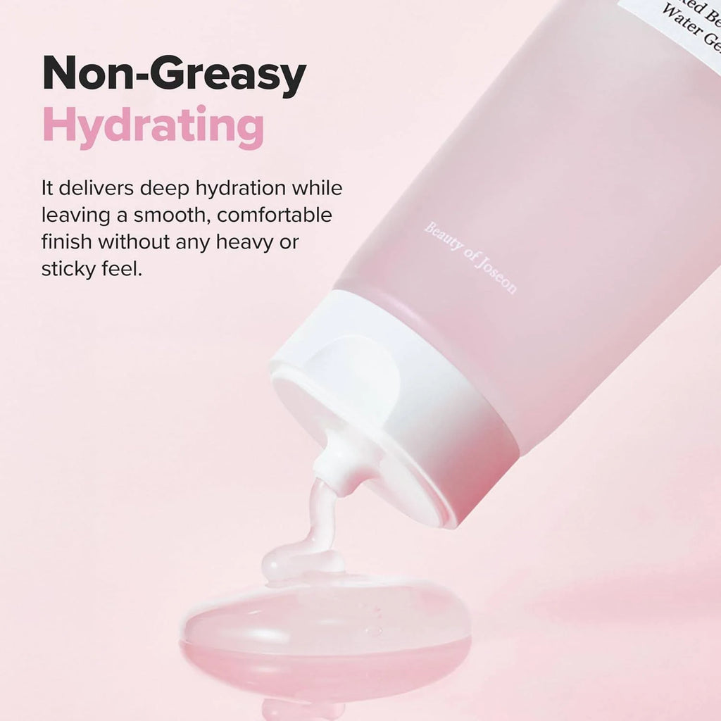 gel hydratant peau grasse, red bean water gel, hydratant non gras, contrôle sébum, skincare coréenne, beauty of joseon hydratation
